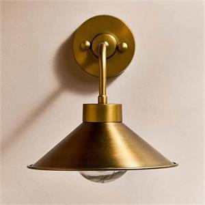 Nkuku Galago Bathroom Wall Lamp Antique Brass